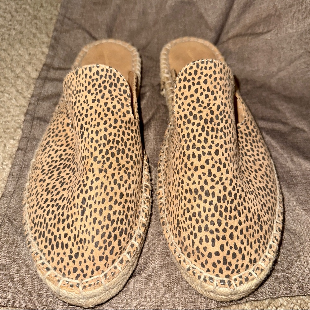 Leopard Print Women's Espadrille Shoes